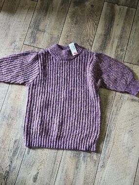Cozy Purple Knit Sweater